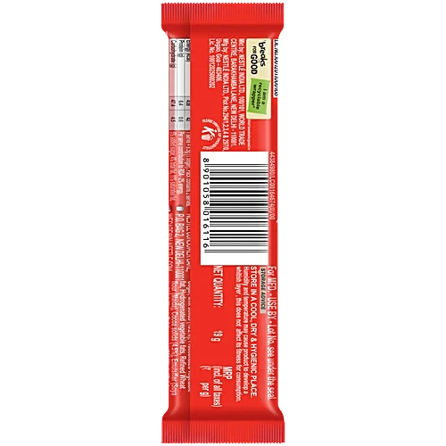 Nestle KitKat Chocolate Coated Wafer Bar, 19 g