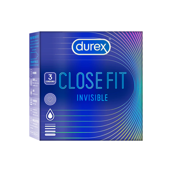 Durex Close Fit Invisible - 3 Condoms