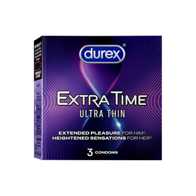 Durex Extra Time Ultra Thin - 3 Condoms