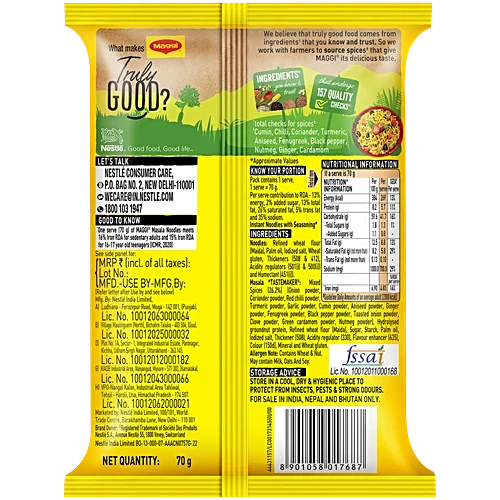 Maggi 2-Minute Masala Noodles, 70 g