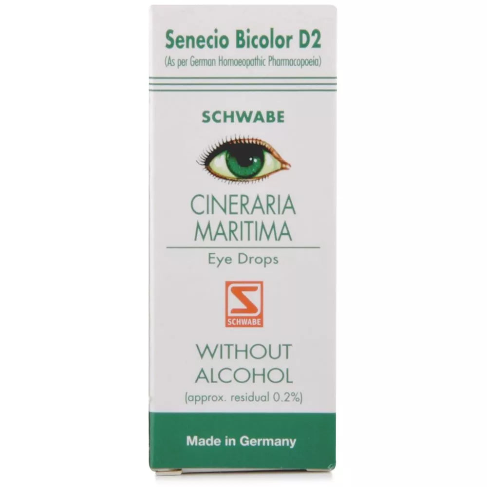 Willmar Schwabe Germany Cineraria Maritima Eye Drops (D2 Without Alcohol) (10ml)