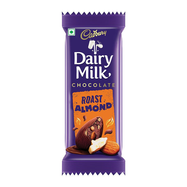Cadbury Dairy Milk Roast Almond Chocolate Bar, 36 gram