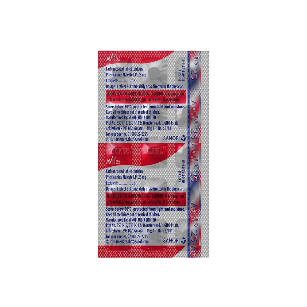 Avil 25 Tablet