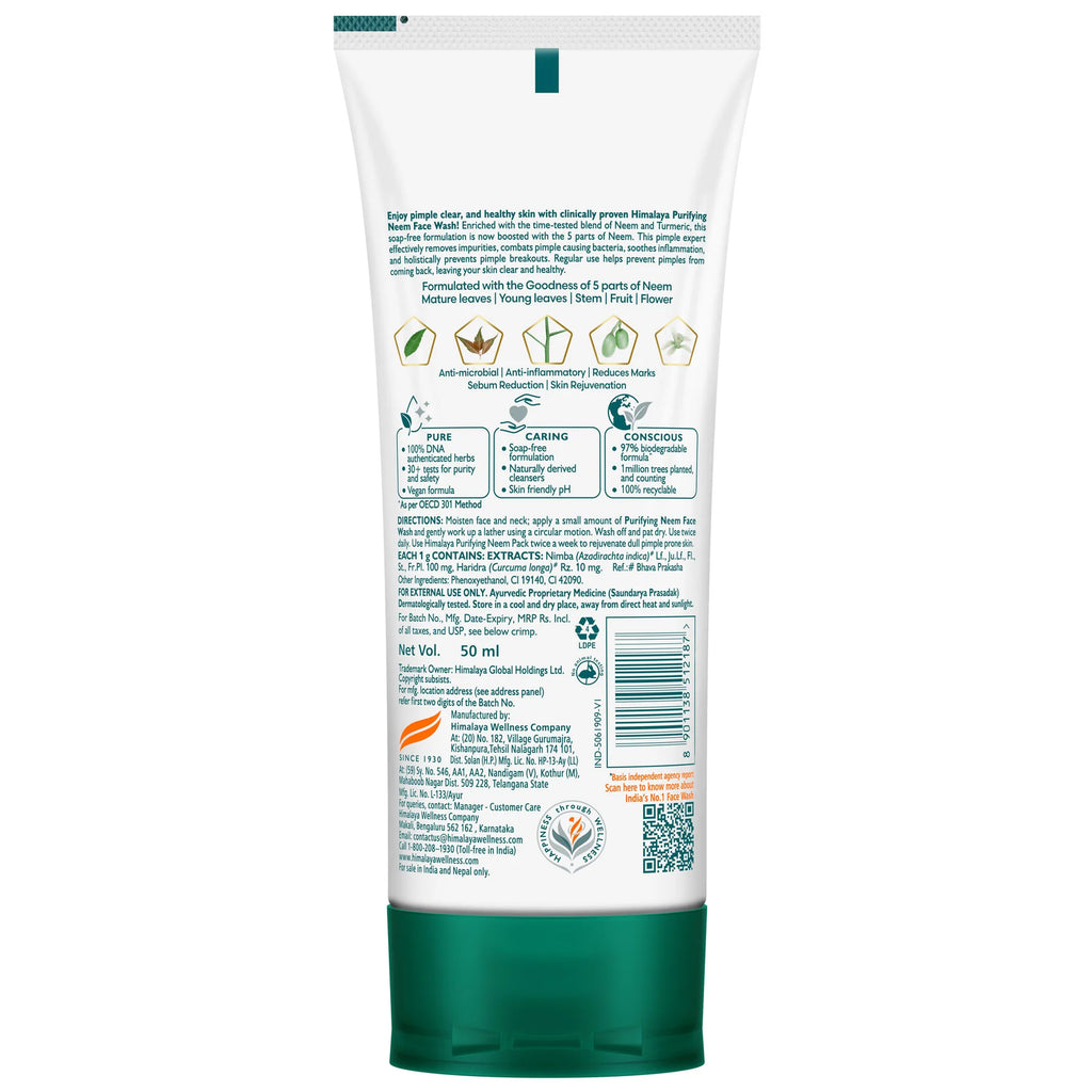 Himalaya Purifying Neem Face Wash 50 ml