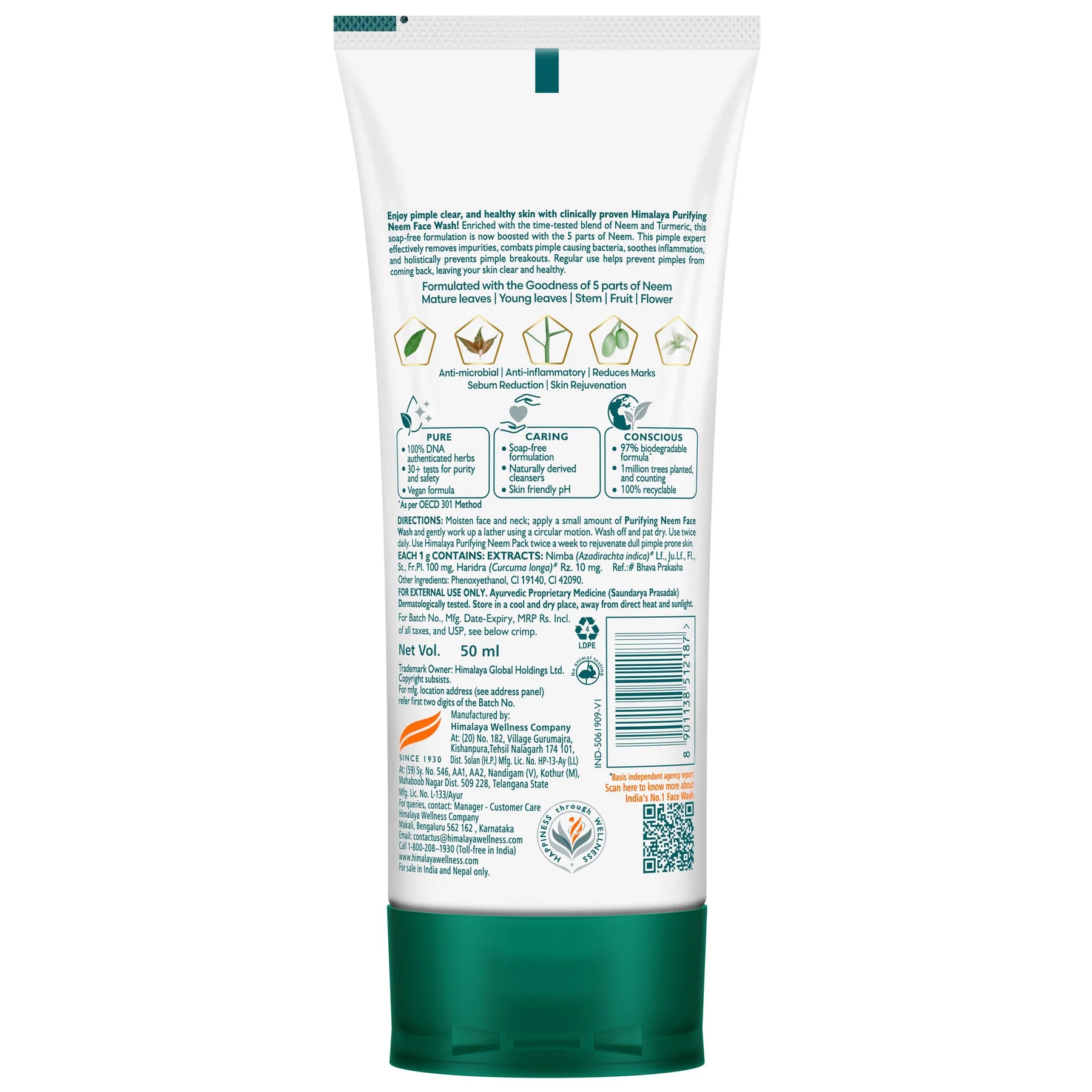 Himalaya Purifying Neem Face Wash 50 ml