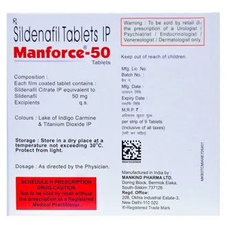 Manforce 50mg Tablet