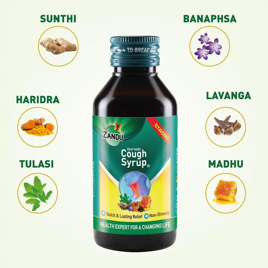 Zandu Ayurvedic Cough Syrup 100ml
