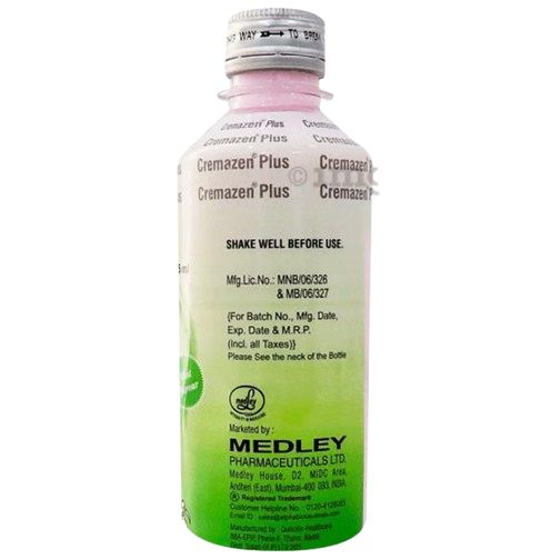 Cremazen Plus Oral Suspension Mint Sugar Free