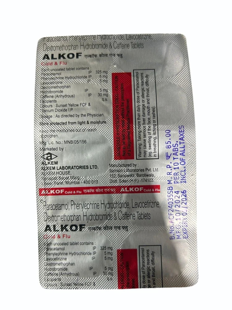 Alkof Cold & Flu Tablet