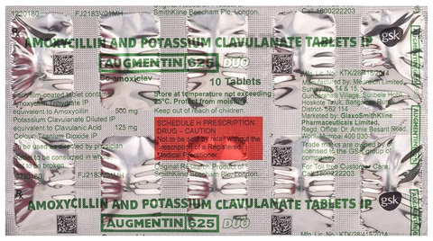 Augmentin 625 Duo Tablet