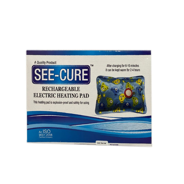 Electric Heating Pad - Rechargeable, Cotton, Blue, Heating Bag for Pain Relief, Arthritis, Menstrual Cramps, Back Pain, Sore Muscles